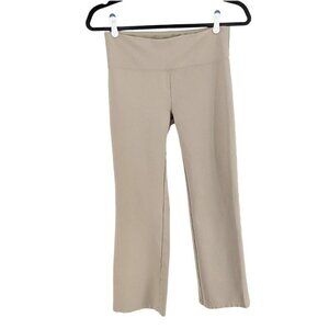 Soft Surroundings Pants Slimming Pull On Womens Medium Dress Beige Ponte